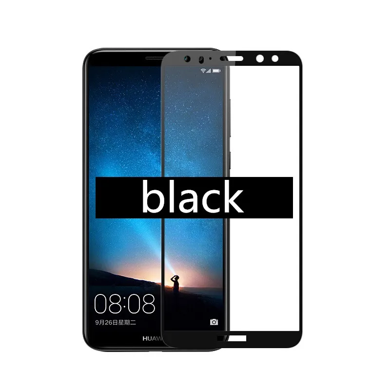 Полное покрытие закаленное Стекло для huawei Коврики 10 lite/Nove 2i Экран Защитная пленка