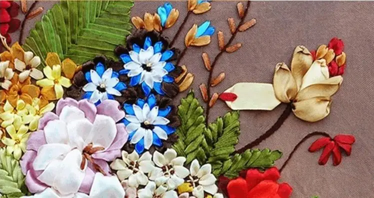 Наборы для вышивки крестиком ручная работа рукоделие китайская шелковая лента