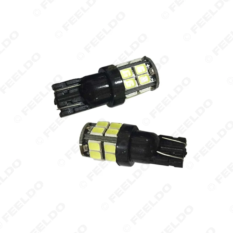 FEELDO 5 шт. 7 цветов 194 168 T10 2835 Chip 20SMD двухслойная плата клиновидный Автомобильный