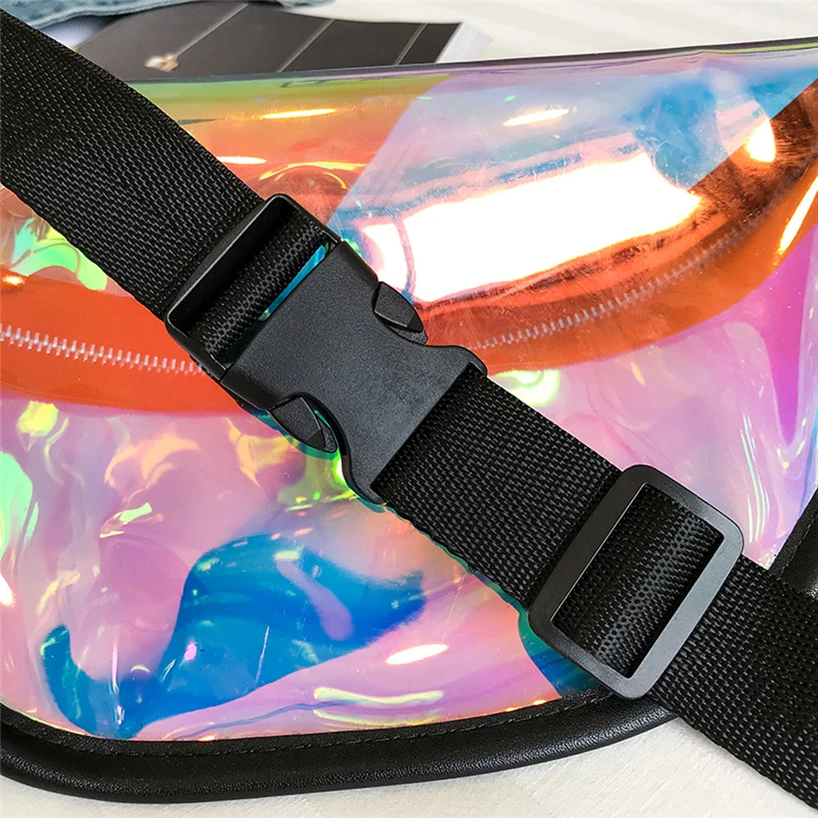 Aelicy Hip Hop Streetwear Waist Pack Laser Beach Bag Men Crossbody Belt Women Joker Riding Running Chest Bags | Багаж и сумки