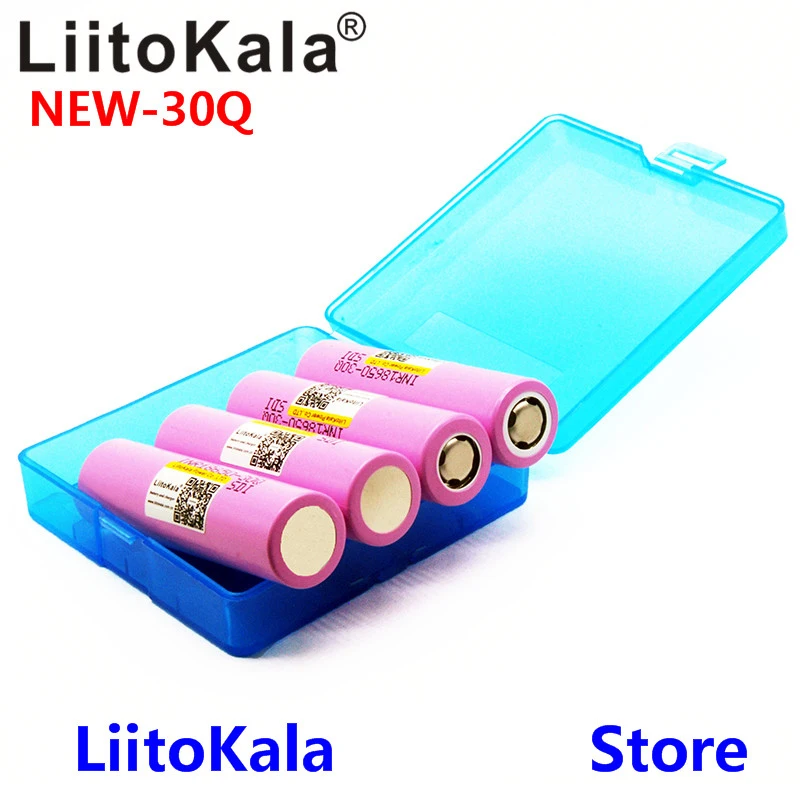 Новинка 100% оригинальный Liitokala 18650 3000 мАч перезаряжаемые батареи INR18650 30Q литиевая