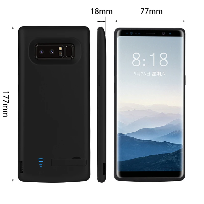 Чехол для аккумулятора 6500 мАч для samsung Galaxy Note 8 Внешний аккумулятор ультра тонкий чехол для зарядного устройства s Зарядка
