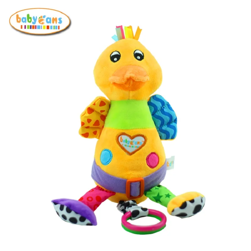 Новый стиль Детские Желтые игрушечные утки токарные погремушки висят куклы