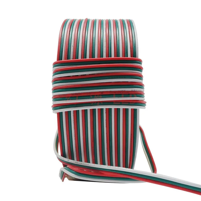 3Pin 10 м 20 18AWG 20AWG 22AWG Электрический Удлинительный кабель для одноцветной RGB RGBW
