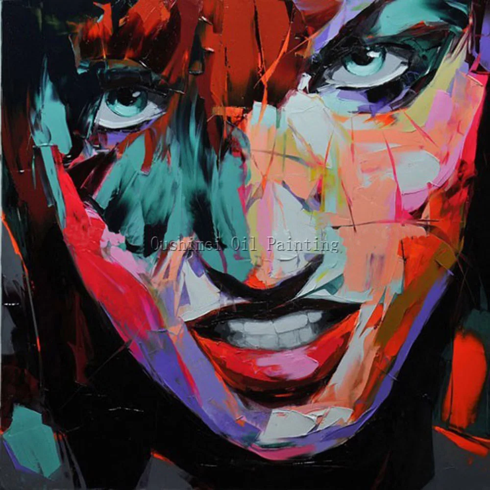 

Professional Artist 100% Hand-painted High Quality Abstract Large Gallery Portrait Art For Decoration Abstract Portrait Painting
