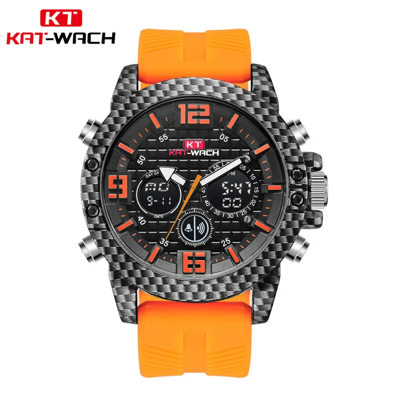 Углепластиковый футляр для часов водонепроницаемые мужские наручные часы 50