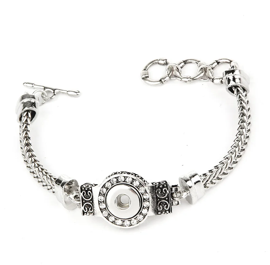 Новинка 12 мм ювелирное изделие стразы сплав браслет мини кнопки подходит для