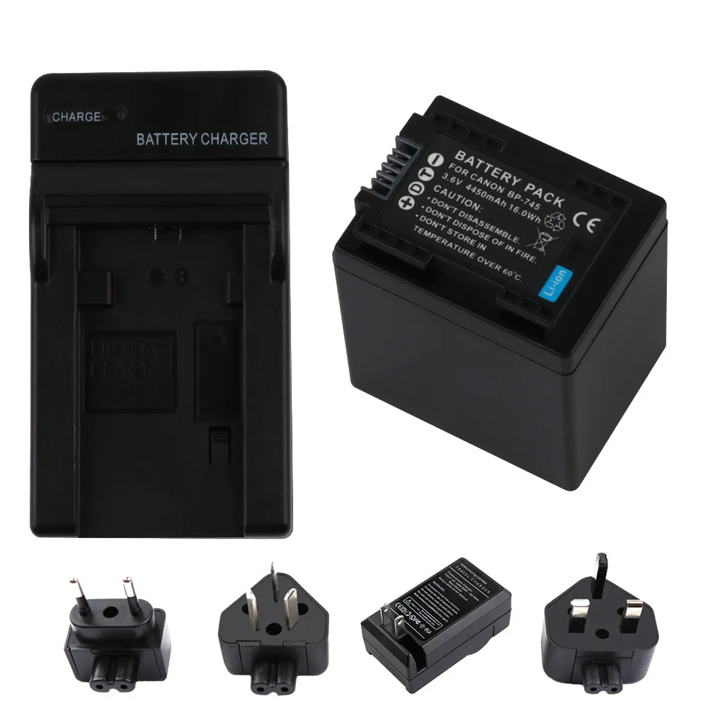 BP-745 BP745 BP-727 BP727 Батарея+ USB Dual Зарядное устройство для Canon HF R306 M506 R32 R48 R38 M52 M56 M60 R36 R46, HF R306