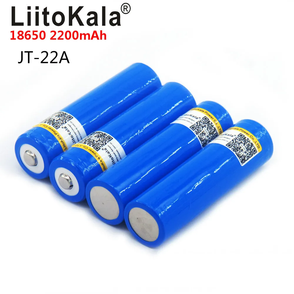 Перезаряжаемая литиевая батарея LiitoKala 18650 3 7 в мА батареи для вспышки