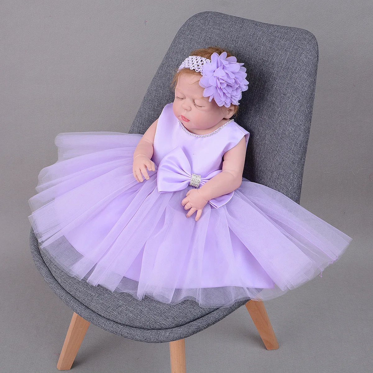 Одежда для маленьких девочек атласный лиф малышей Тюлевое платье свадебной