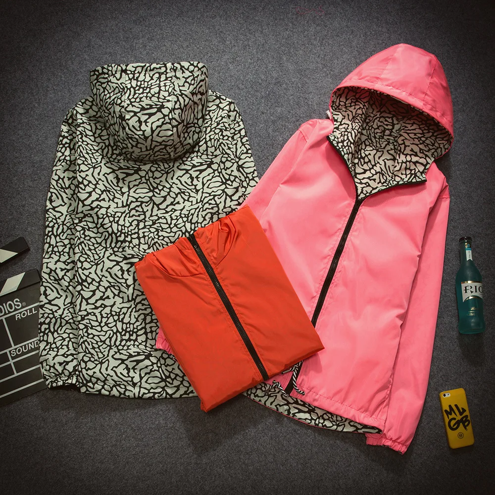 Парная ветровка двусторонняя быстросохнущая для тренировок куртки Ab одежда