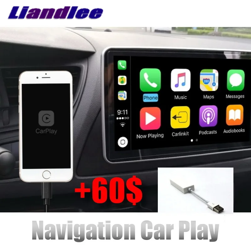 Для Audi Q5 Q5L FY MMI Liandlee Автомобильный мультимедийный CarPlay 10,25 'экран WiFi gps Радио оригинальная система навигации NAVI - Цвет: Q5-2G-CarPlay