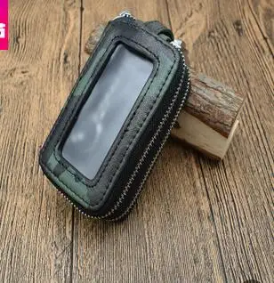 Кожаный Камуфляжный двойной кошелек на молнии с большой вместительностью для