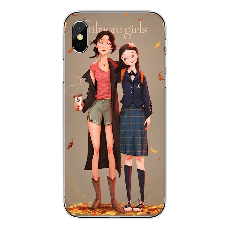 TPU Gilmore Girls A Vida e Curta Falar Rapido Caixa Do Telefone мягкий TPU Tampa Traseira para o iphone 8 7 6 4 Plus 5 X XR XS MAX - Color: TPU