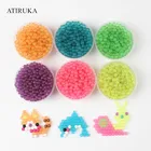 200 шт.пакет Прозрачные водные липкие бусины, игрушки-пазлы, 3D бусины, Обучающие игрушки, игрушки, кубики с кристаллами, ремесло, искусство распыления воды