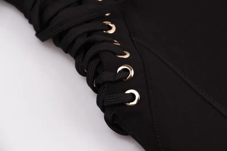 Женские брюки-карандаш черные однотонные обтягивающие брюки с высокой талией