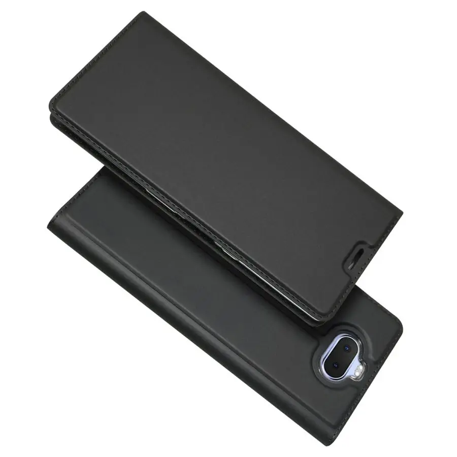 Gray Кожаный чехол s, чехлы для sony Xperia 10/Xperia 10 Plus, чехол для sony Xperia XA3, ультра Магнитный Флип-бумажник, чехол для телефона, s кожа - Цвет: Gray