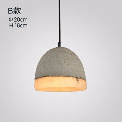 Красочный Лофт Винтаж промышленного бетона Droplight потолочный светильник кофе магазин бар - Цвет корпуса: B