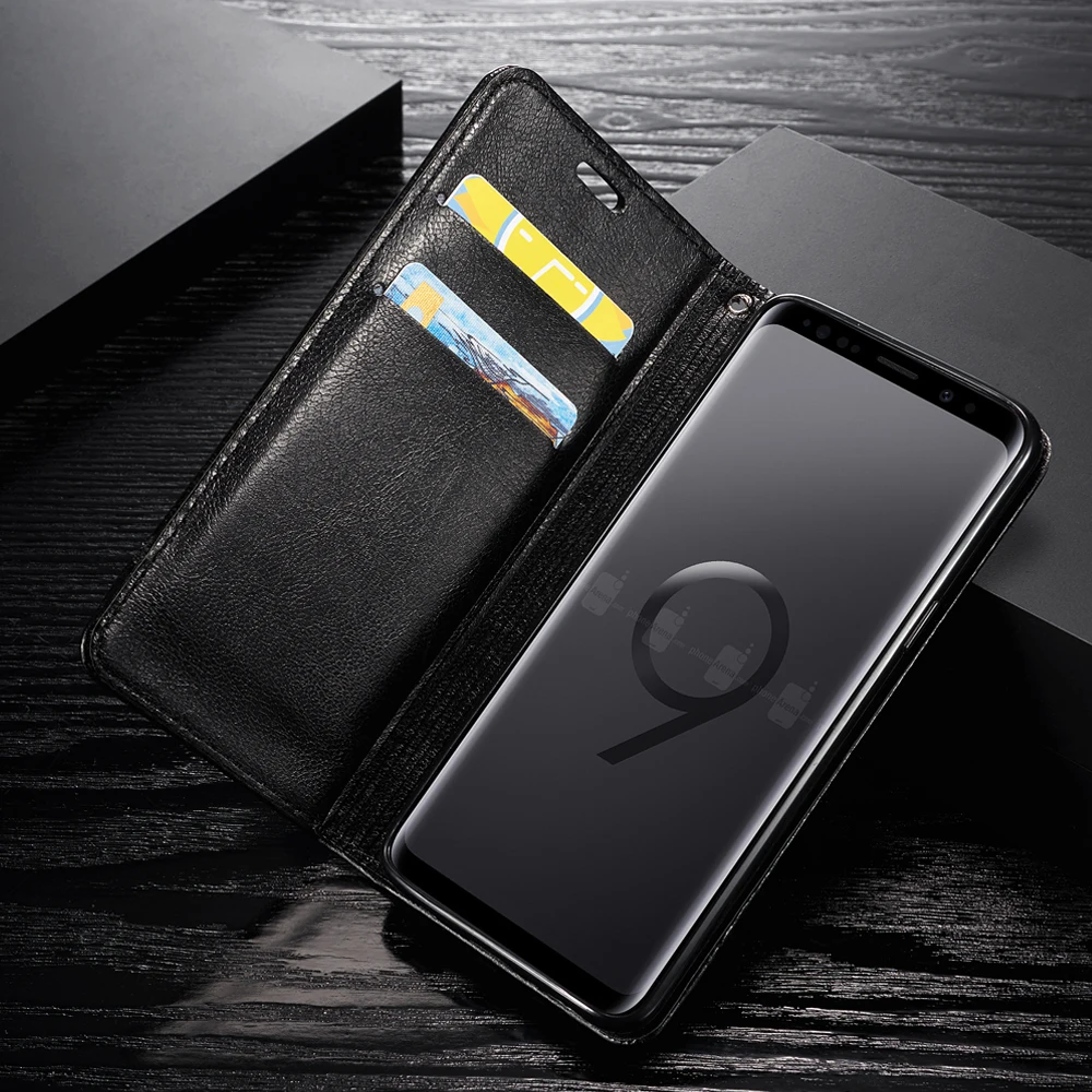 Магнитный кожаный флип-чехол для Samsung Galaxy S20 Ultra S7 S6 edge S8 S9 S10 Plus роскошный
