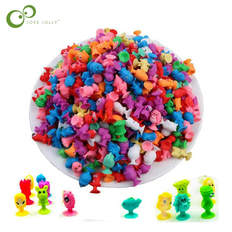 10 шт. детская экшн фигурки животных из мультфильма Океан мини монстр присоска на