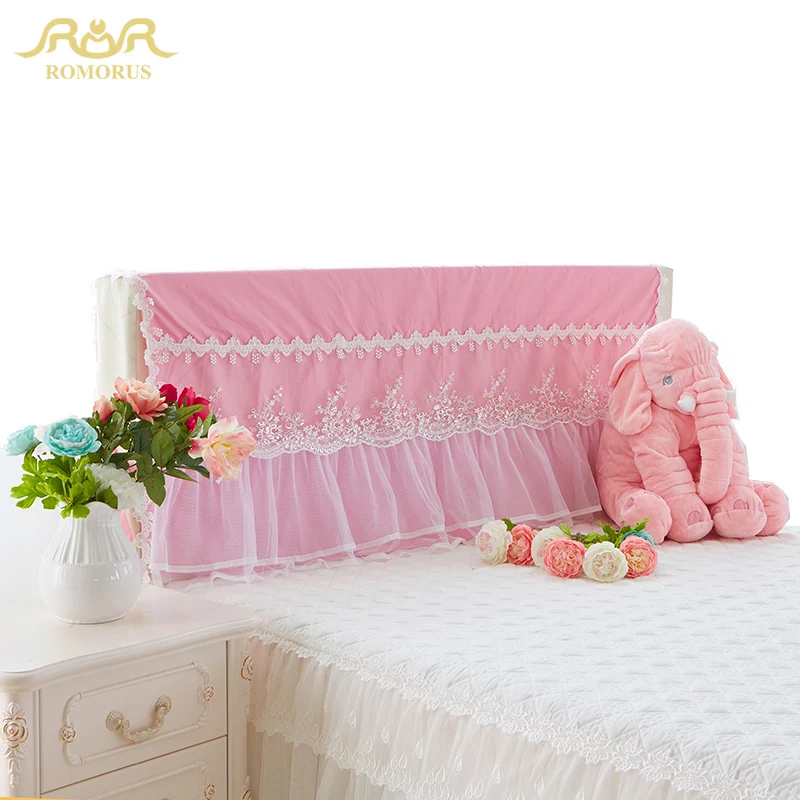 Красивые кружевные розовые наволочки ROMORUS для кровати пылезащитный фиолетовый