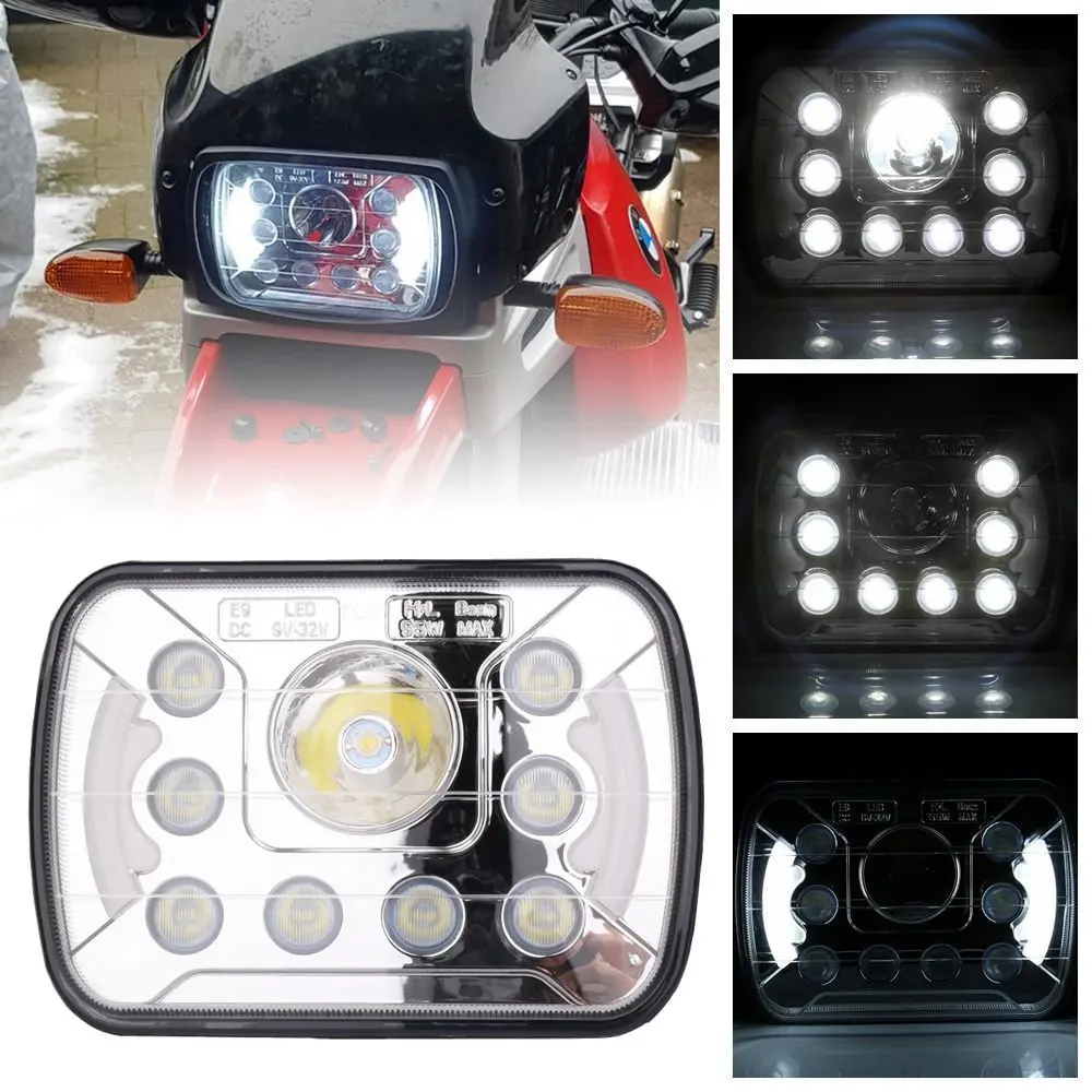 7x6 &quotдюймов DRL заменить H6054 H6014 светодиодный фары высокой Высокий/Низкий Луч 55 Вт