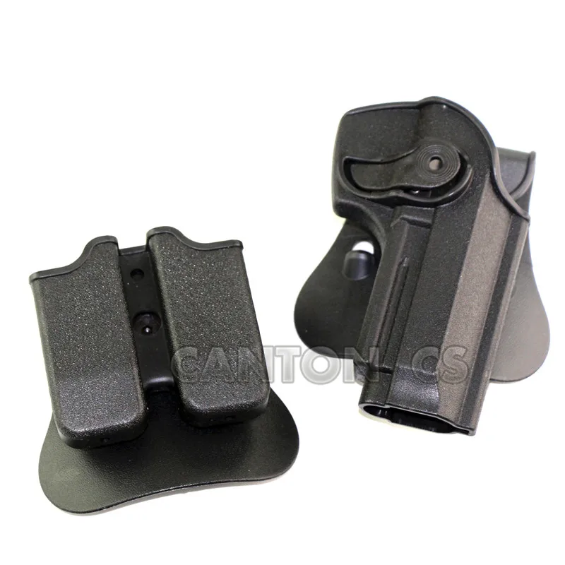 Тактический Полимер Сохранение Roto кобура с двойной Mag кобура для Beretta 92 96 M9 открытый защиты пистолет Интимные аксессуары