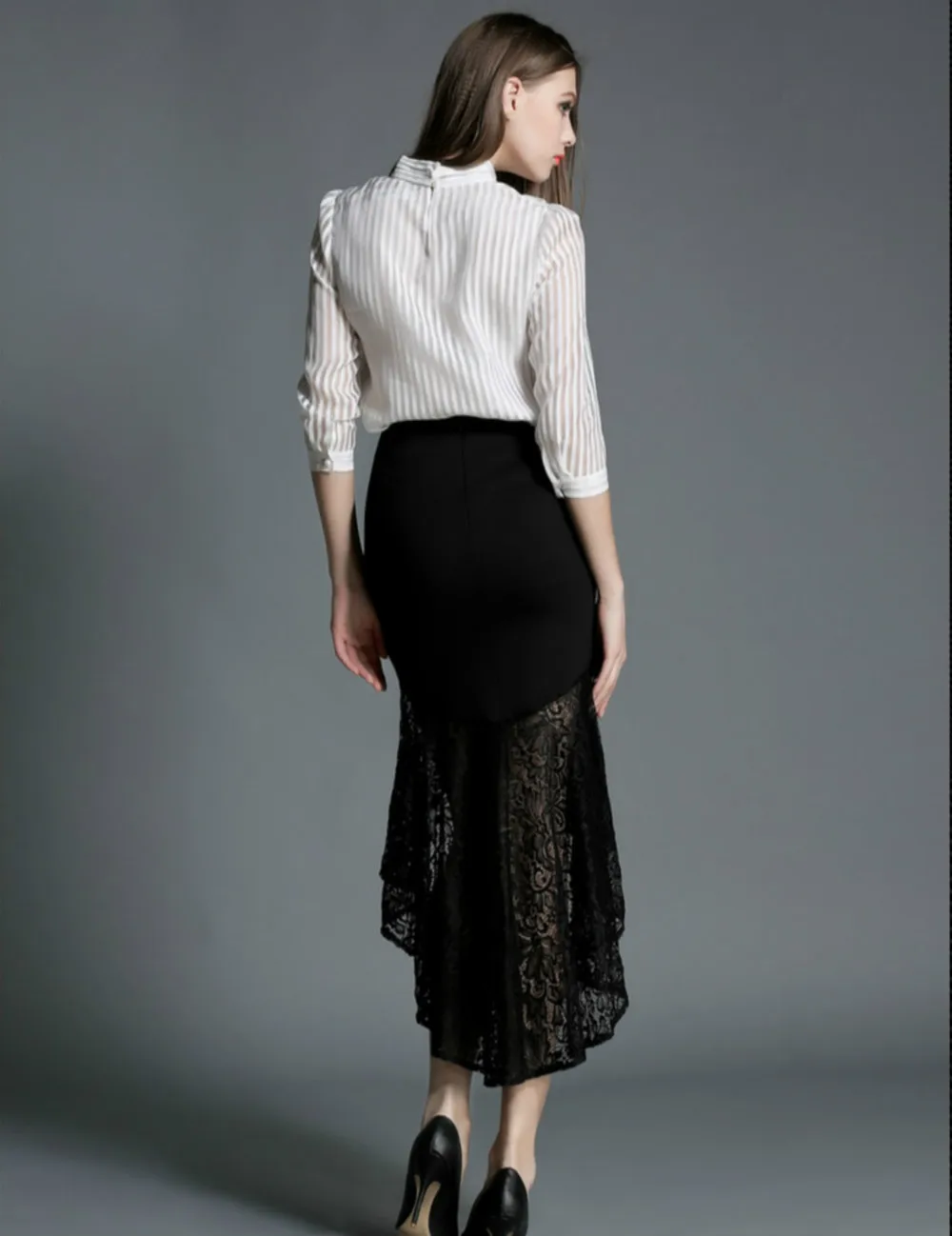 

New Arrival Fashion 2017 Spring Summer Women's Blouses Sexy Organza Bow White Blouse Feminine Blusas Shirts Office Formal Tops