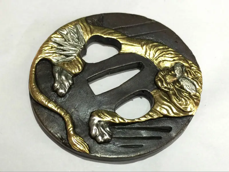 Аксессуары японский меч самурая медь Цуба @ 31 дизайн Dragon/ Tiger|dragon design|tiger designtiger tiger |