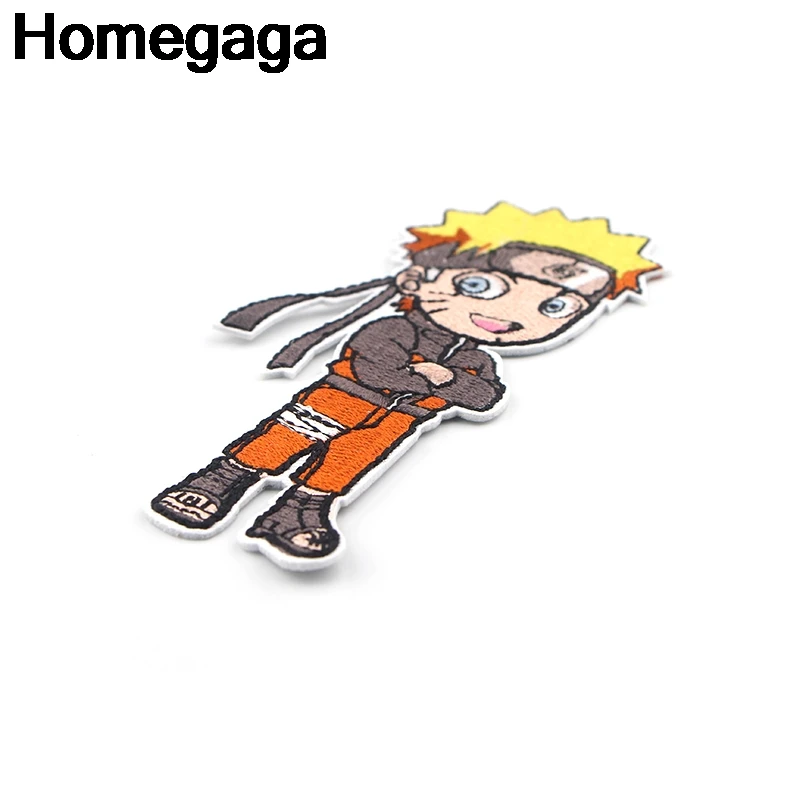 Homegaga Наруто аппликационные заплатки Сделай Сам железо на para обуви джинсы мешок рубашка одежда аксессуары наклейки в стиле панк вышитые значки D2186