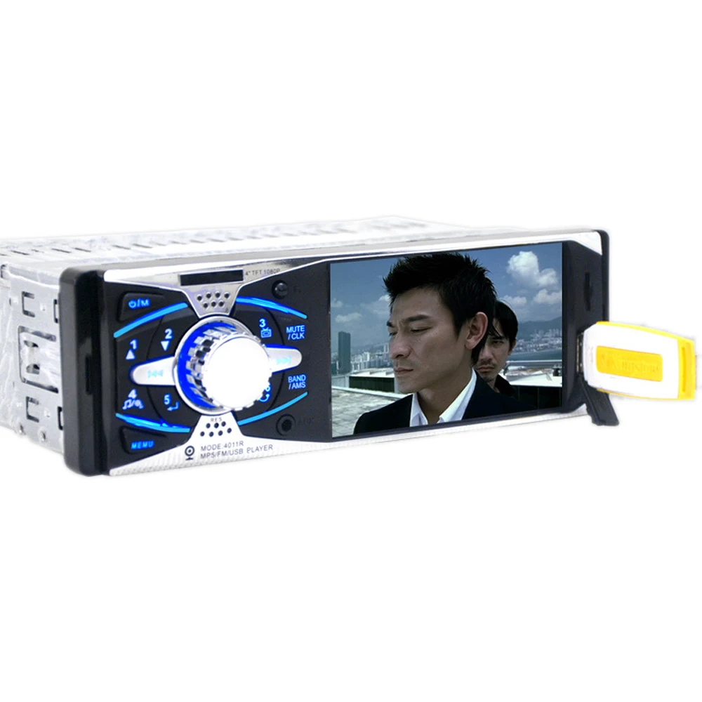 Авторадио радио кассетный плеер 1Din 4," TFT HD 12 В автомобильное радио USB SD AUX+ камера MP3/MP5/FM стерео Зеркало Ссылка для Android