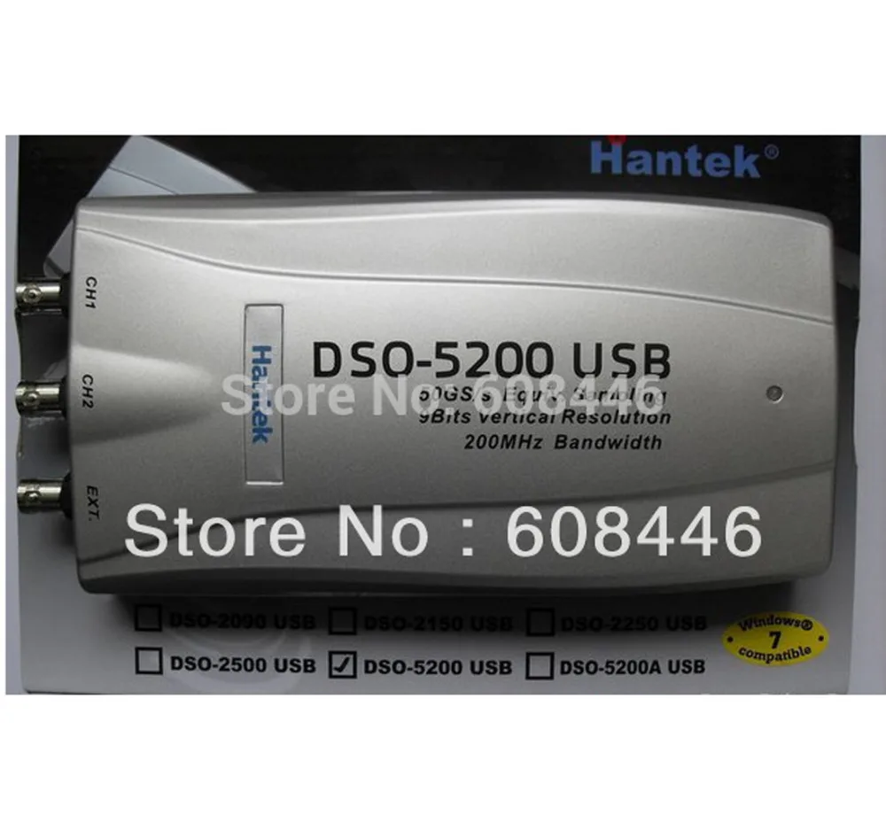 Новый DSO5200 цифровой Виртуальный осциллограф DSO-5200 Портативный Осциллограф USB 200