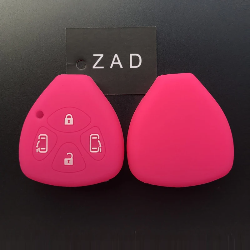 ZAD силиконовый резиновый чехол для автомобильного ключа Toyota Camry/Corolla/Prado/Yaris 4