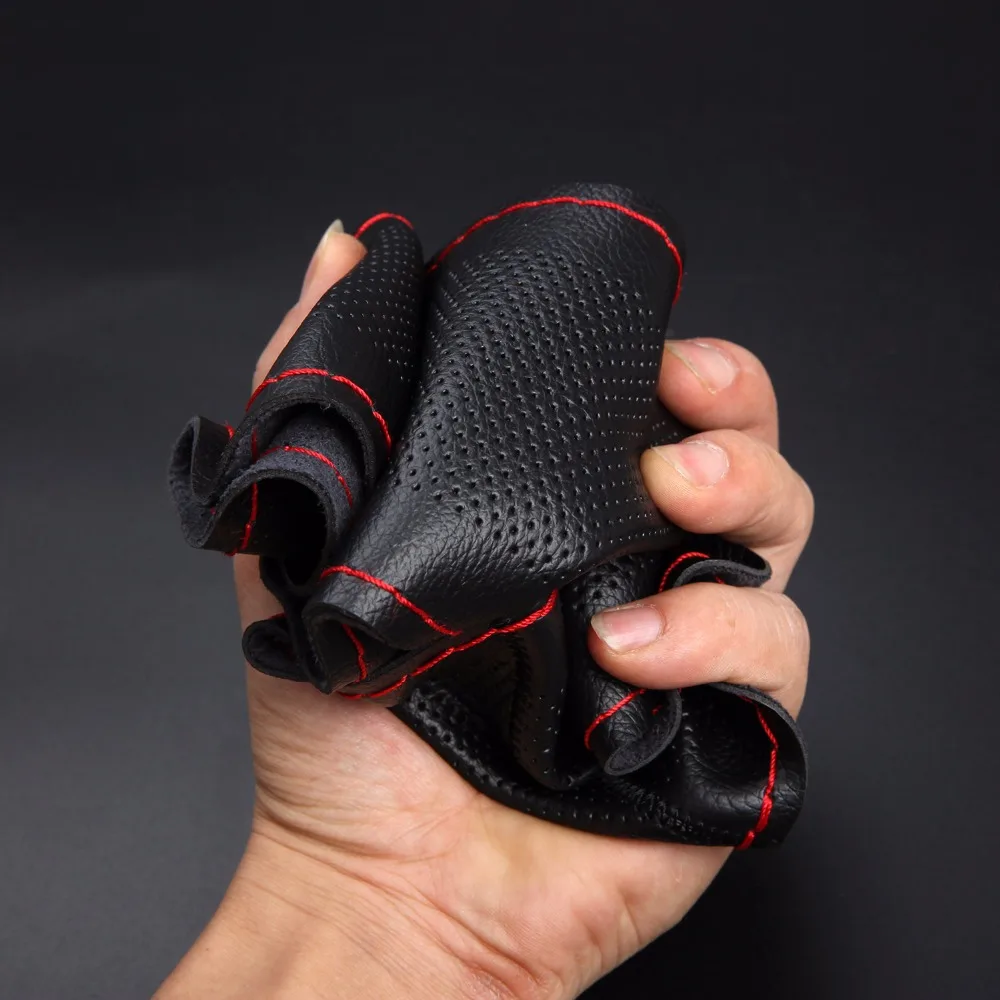 Чехлы на рулевое колесо DIY мягкая микрофибра кожа для автомобиля внедорожника