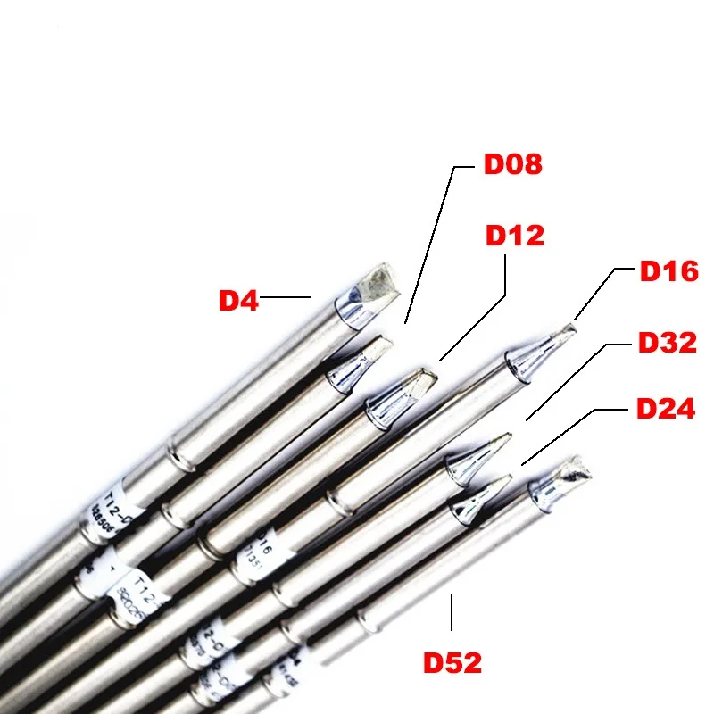 Наконечники паяльника T12 наконечники для BC2Z BC3Z BC4Z D4 D08 D12 D16 D24 D32 D52 DL12 DL32 DL52 паяльной