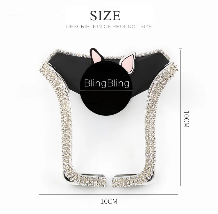 Кристалл Алмаз Универсальный автомобильный держатель телефона Bling Стразы держатель на вентиляционное отверстие автомобиля Стенд мобильный телефон gps держатель для iPhone samsung