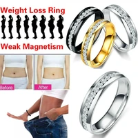 men fashion jewelry magnetic health ring for women multi color stylish metal touch keep slim lose weight keep fit slim