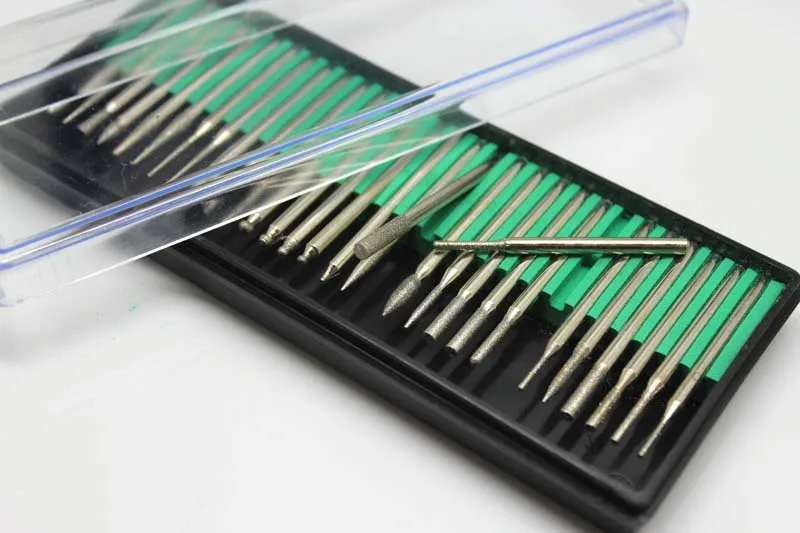 Набор 30 шт. 3 0 мм корунд алмазные шлифовальные стержни нефрит и стекло