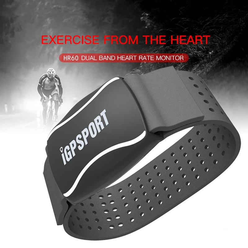 

iGPSPORT Arm Photoelectric Heart Rate Monitor LED Light Warning HR60 HR Monitor Support Bicycle Computer Mobile APP