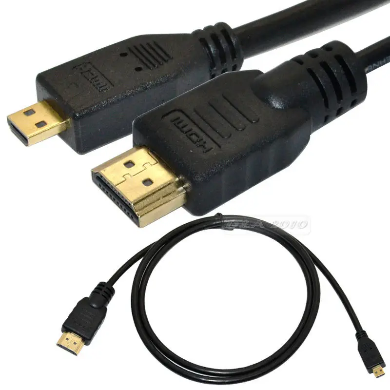 DANSPEED 3FT 6.5Ft 1 M/2 M EVO 4G Премиум папа-папа M/M Микро-HDMI ТВ кабель для подключения сотового телефона