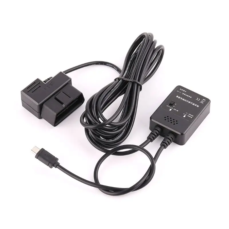 OBD II Buck Line OBD 2 радар микроволновая печь понижающая линия для 24 часов наблюдения за парковкой автомобильная камера радар детектор DVR