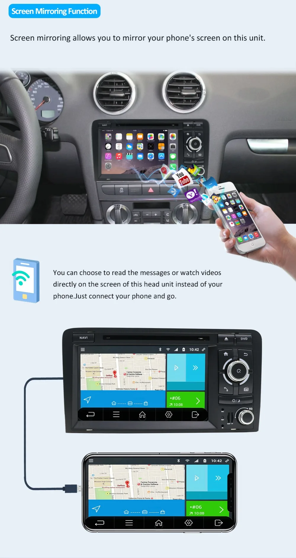 Bosion Android 9,0 автомобильный DVD gps для Audi A3 8P 2003-2012 S3 2006-2012 RS3 Sportback 2011 мультимедийный плеер стерео радио