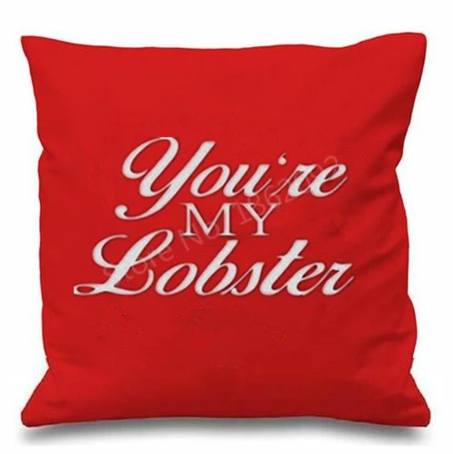 Омар украшения новизна омара чехол для подушки Чехол с надписью фон под заказ