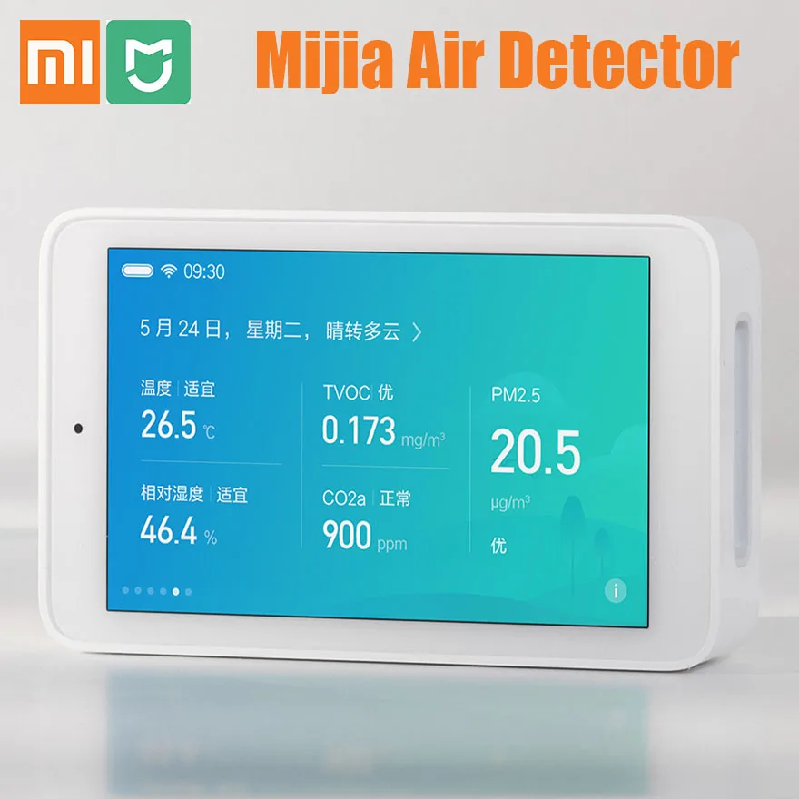 Xiaomi Mijia Air Detector высокоточный сенсорный экран 3,97 дюйма USB интерфейс дистанционного управления PM2.5 монитор для дома и офиса