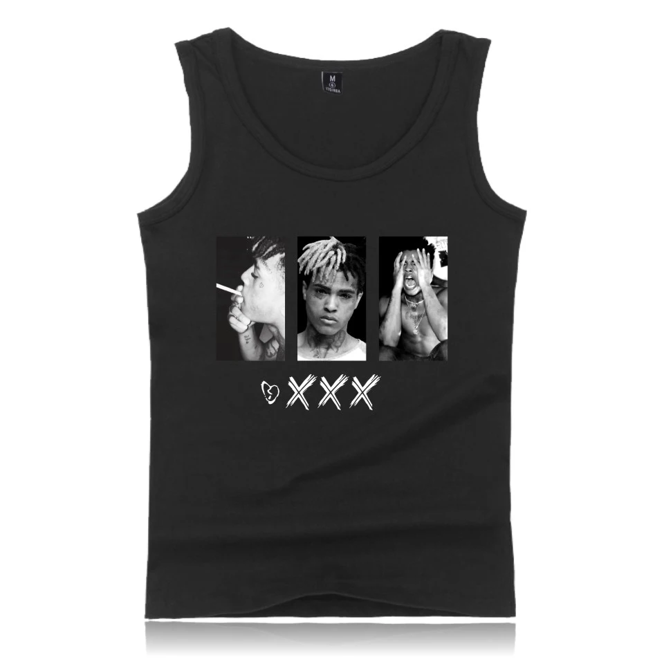 Жилет Rapper XXXTentacion в стиле хип хоп популярный летний с принтом без рукавов для