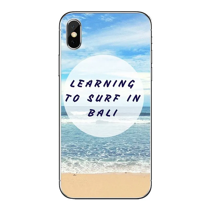 Мягкие прозрачные чехлы для iPod Touch iPhone 4 4S 5 5S 5C SE 6 S 7 8 X XR XS Plus MAX Learn to Surf Love |