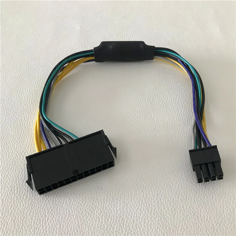 10psc/lot ATX 24Pin Female to for DELL Optiplex 3020 7020 9020 T1700 Server Motherboard 8Pin Male Adapter Power Cable 30cm |