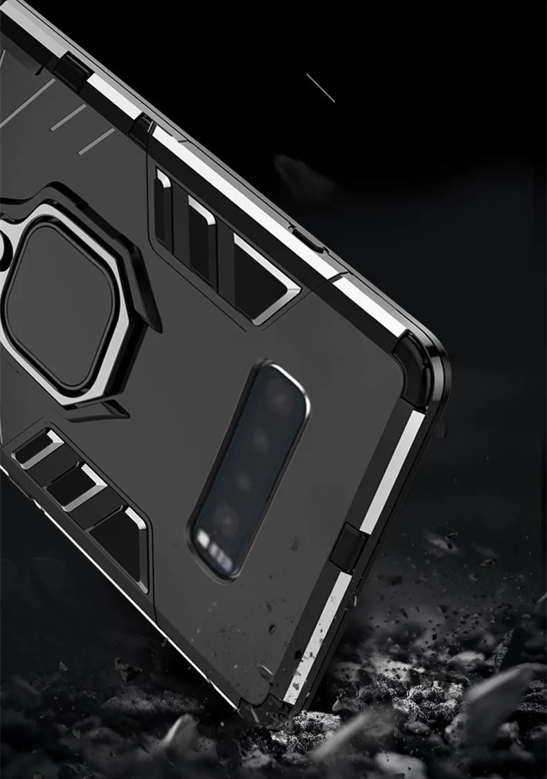 Брелок-держатель чехол для телефона samsung Galaxy S10 Plus S10e S9 Note 10+ 5G 9 Мягкий ТПУ силиконовый Жесткий PC адсорбционный чехол