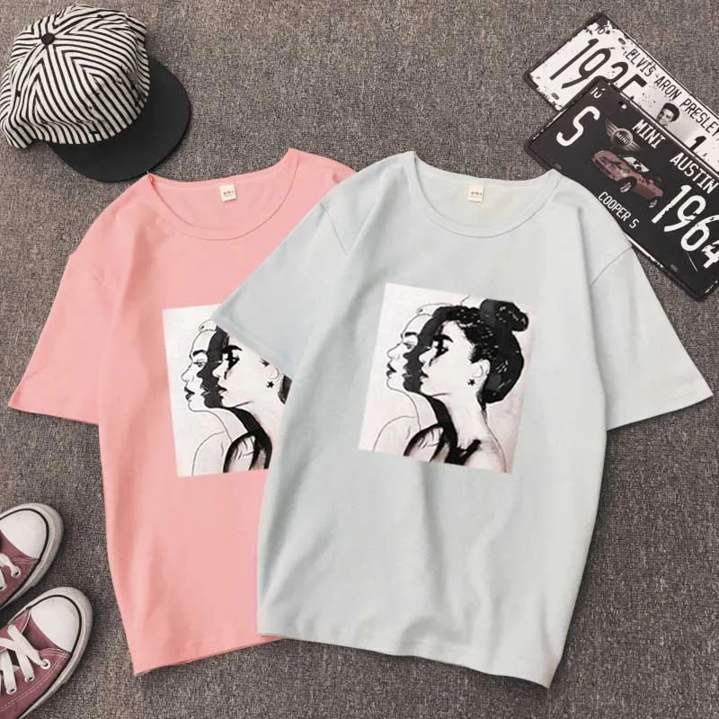 Женская летняя футболка с круглым вырезом и коротким рукавом|Футболки| |