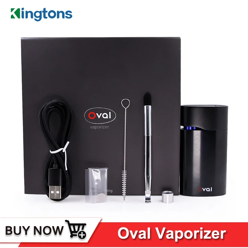 Original Kingtons oval vaporizer e cigarette 1600mah Lithium battery vape pen box black widow dry herb wax vapor starter kit | Электроника